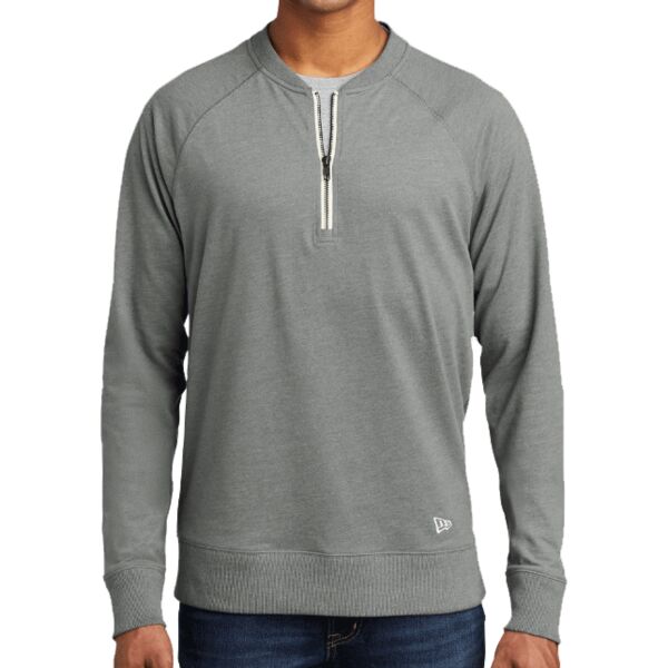 Sueded Cotton Blend 1/4 Zip Pullover Thumbnail
