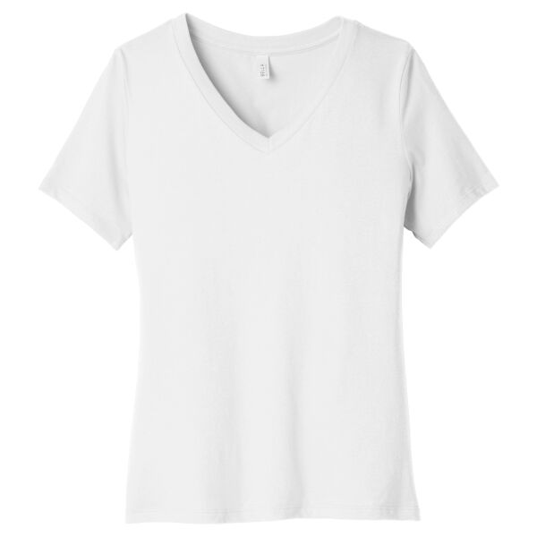 Women's Relaxed Jersey Short Sleeve V Neck Tee Thumbnail