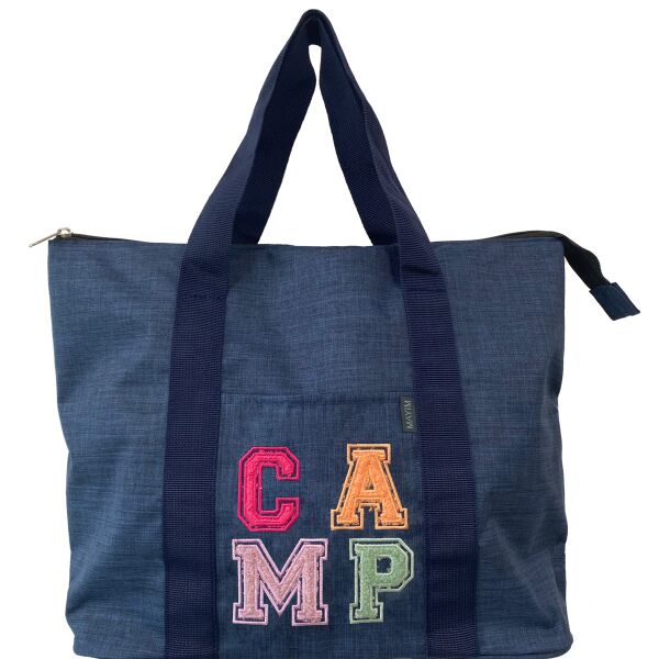 Fuzzy Letters Camp Tote Bag Thumbnail