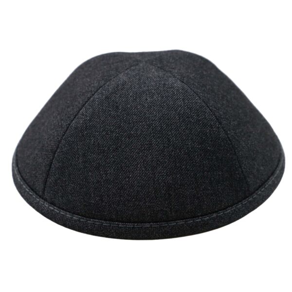 Dark Grey Heather Suit Yarmulka Thumbnail