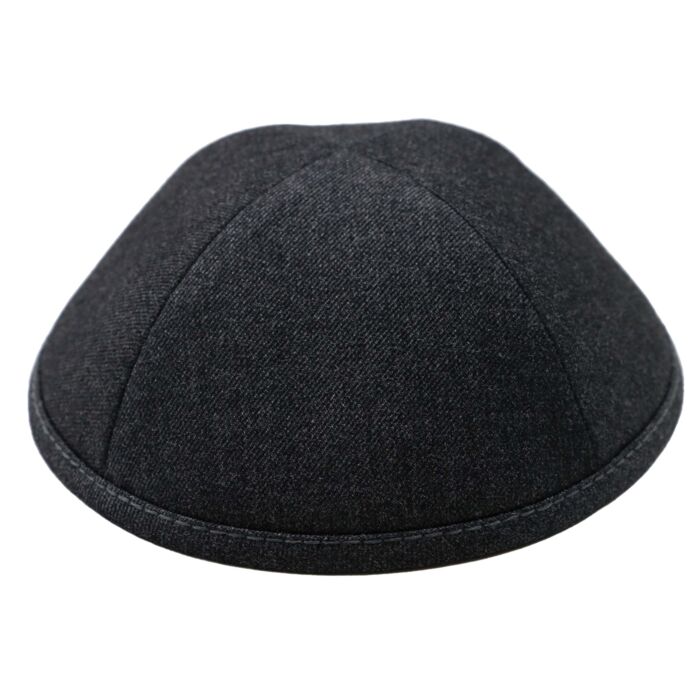 Dark Grey Heather Suit Yarmulka Thumbnail
