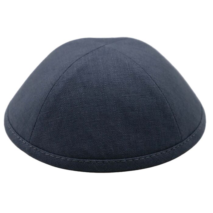 Midnight Linen Yarmulka Thumbnail
