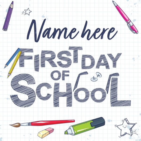 First & Last Day of School Sign Design 3 Thumbnail