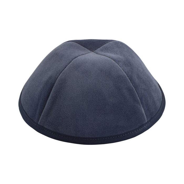 Periwinkle Velour Yarmulka Thumbnail