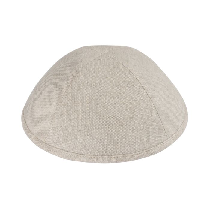 Parchment Linen Yarmulka Thumbnail