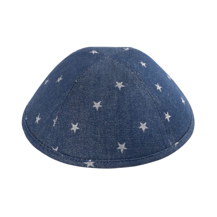 Blue Star Denim Yarmulka Thumbnail