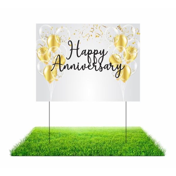 Happy Anniversary Lawn Sign Thumbnail