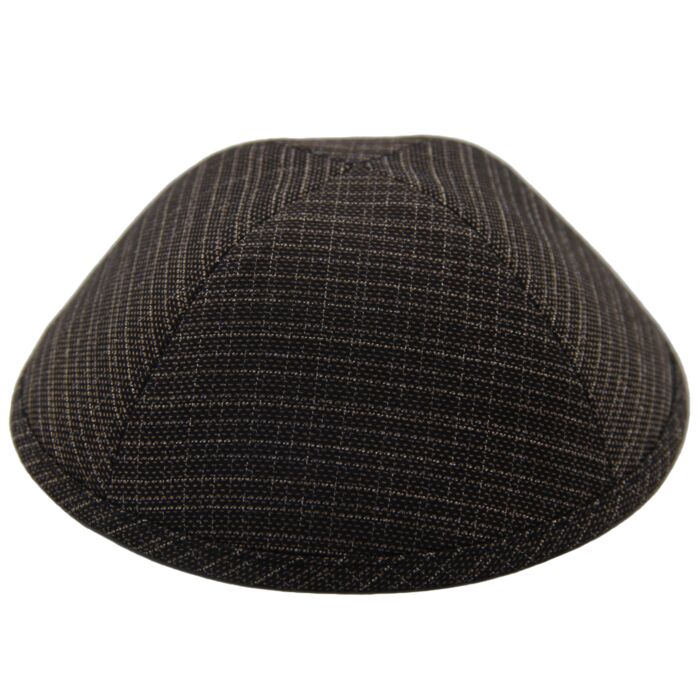 Golden Black Plaid Suit Yarmulka Thumbnail
