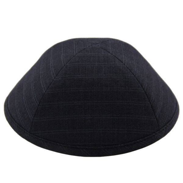 Grey Double Pinstripe Suit Yarmulka Thumbnail
