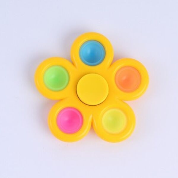 Five Bubble Flower Fidget Push Pop Spinner Thumbnail