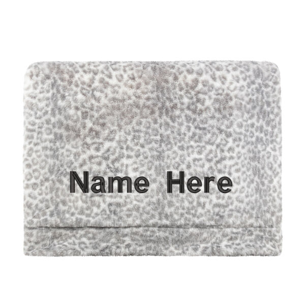 Grey Leapord Throw, Saranoni Thumbnail