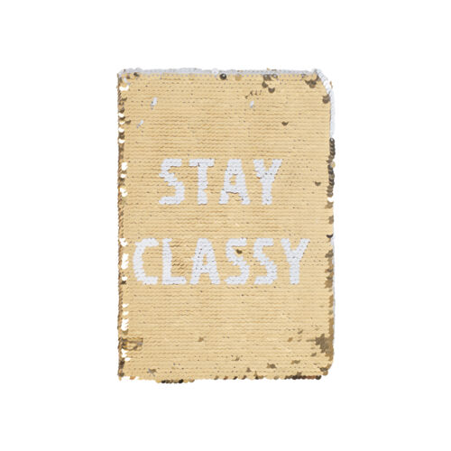 Sequin Swipe Notebook, Mud pie Thumbnail