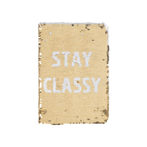 Sequin Swipe Notebook, Mud pie Thumbnail