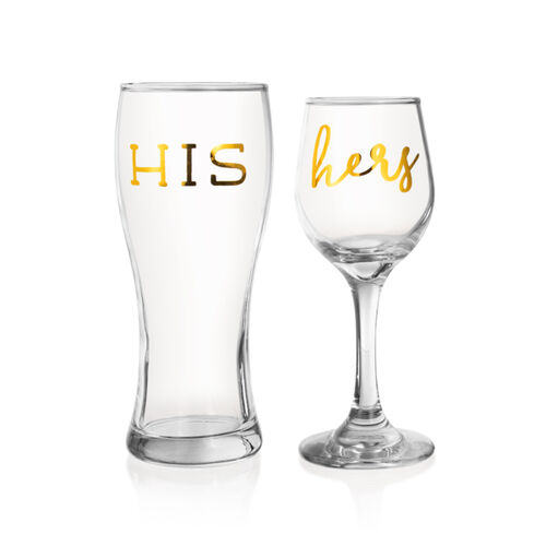 His & Hers Wine Glass Set Thumbnail
