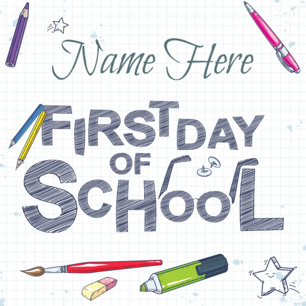 First & Last Day of School Sign Design 3 Thumbnail