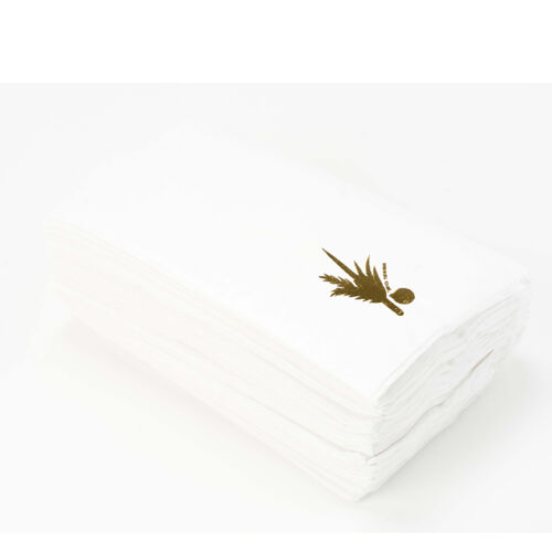 Gold Lulav & Esrog Succos Napkins Thumbnail
