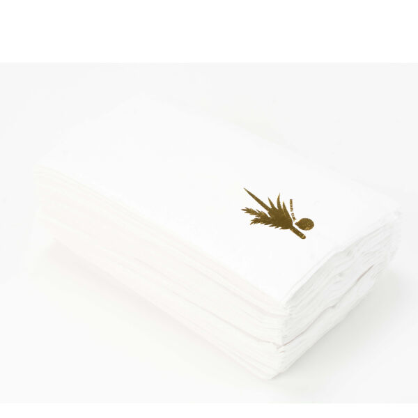 Gold Lulav & Esrog Succos Napkins Thumbnail