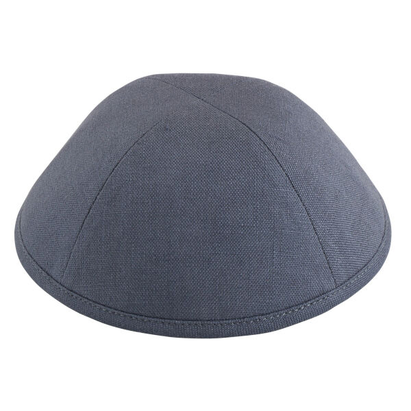 Slate Linen Yarmulka Thumbnail