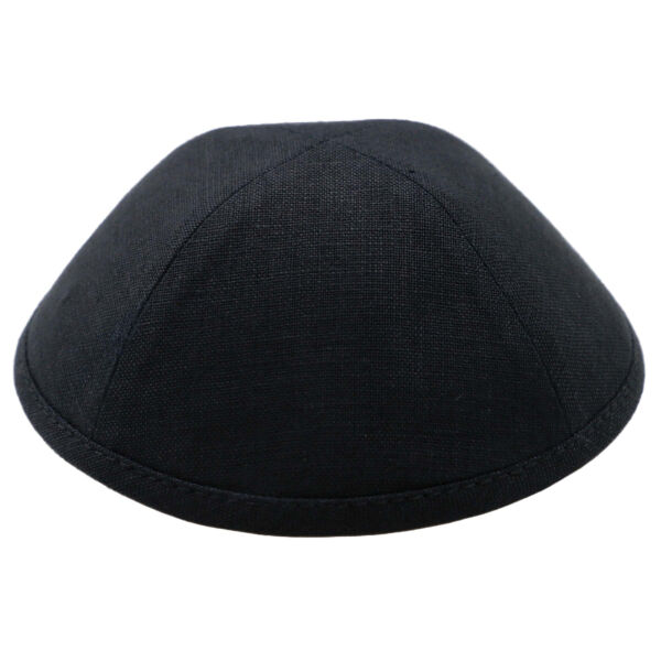 Black Linen Yarmulka Thumbnail