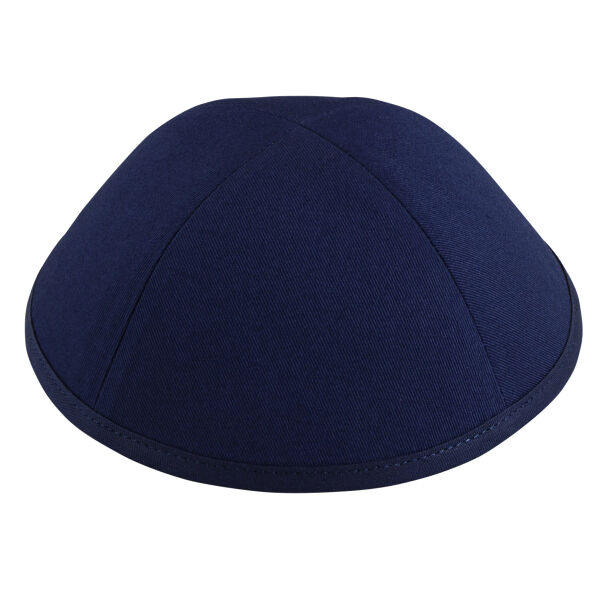 Navy Cotton Yarmulka Thumbnail