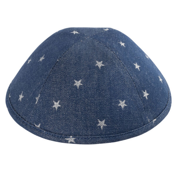 Blue Star Denim Yarmulka Thumbnail