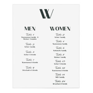 Printed Clear Acrylic Simcha Sign Thumbnail