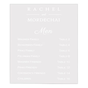 Clear Engraved Acrylic Simcha Sign Thumbnail