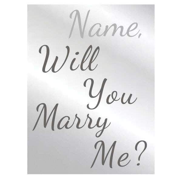 Engraved Acrylic Will You Marry Me Sign Thumbnail
