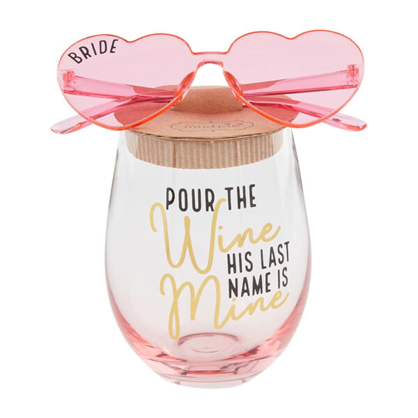 Pour the wine glass set , Mud pie  Thumbnail