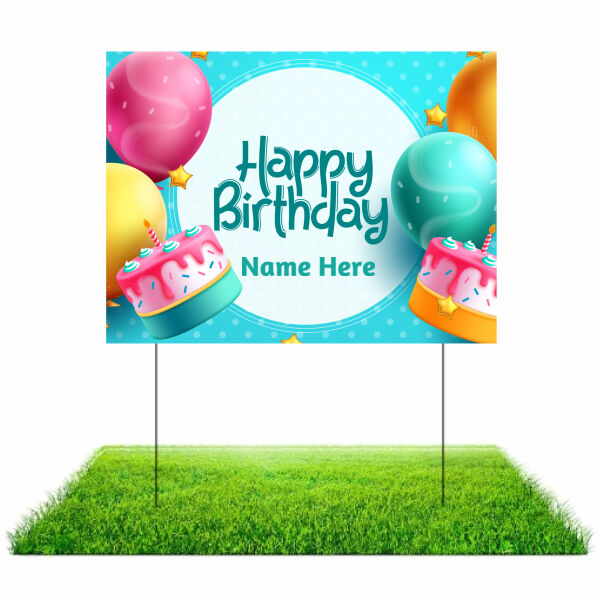 Happy Birthday Lawn Sign Thumbnail