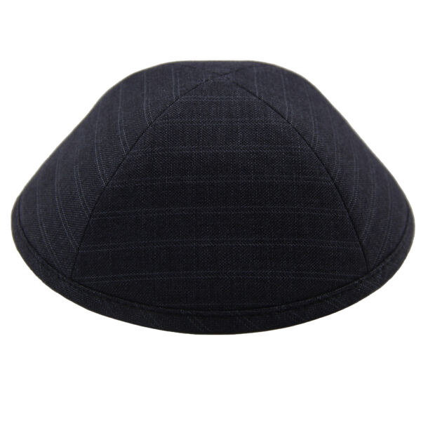 Grey Double Pinstripe Suit Yarmulka Thumbnail