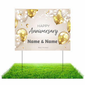 Gold Anniversary Lawn Sign Thumbnail