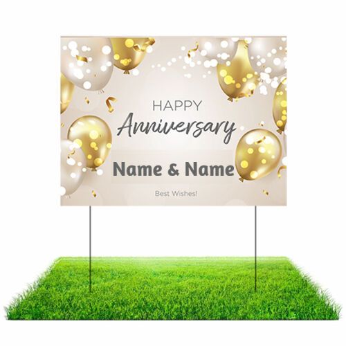 Gold Anniversary Lawn Sign Thumbnail