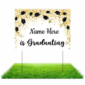 Gold Graduation Lawn Sign Thumbnail