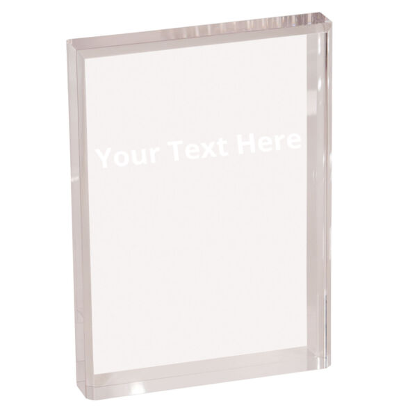 5" x 7" Clear Rectangle Acrylic Block Thumbnail