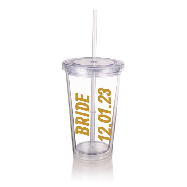 Bride Tumbler with Date Thumbnail
