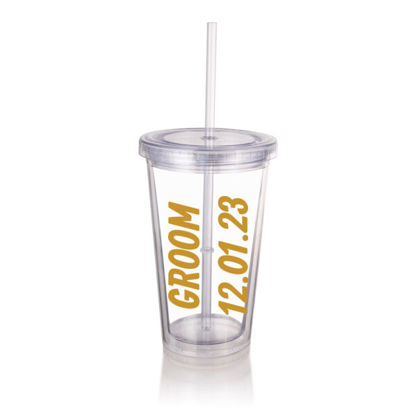 Groom Tumbler with Date Thumbnail