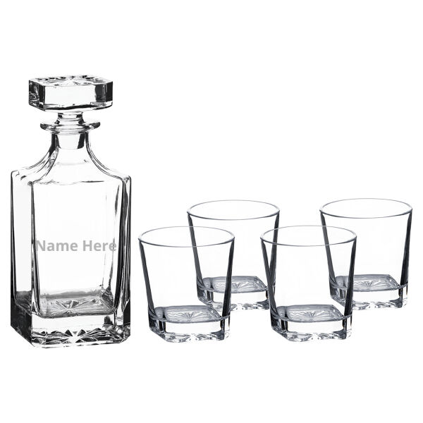 Decanter Set with Four Glasses and Gift Box Thumbnail