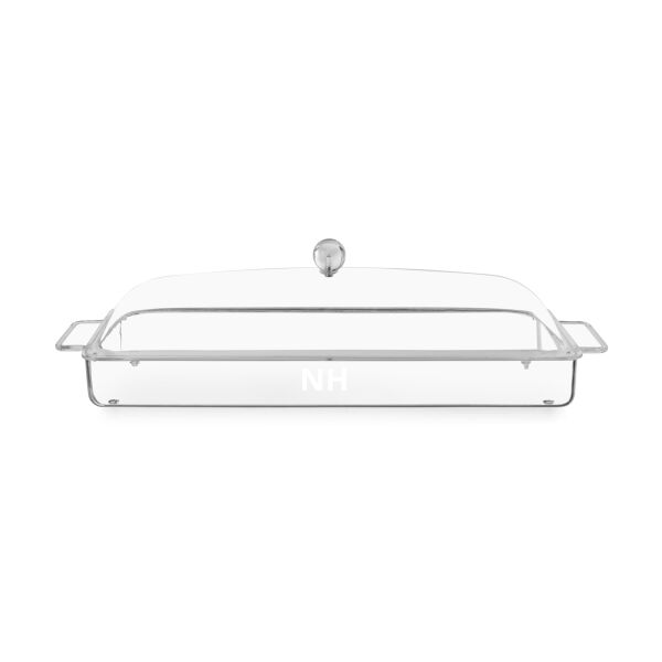 Acrylic Rectangle Tray With Dome Lid Thumbnail