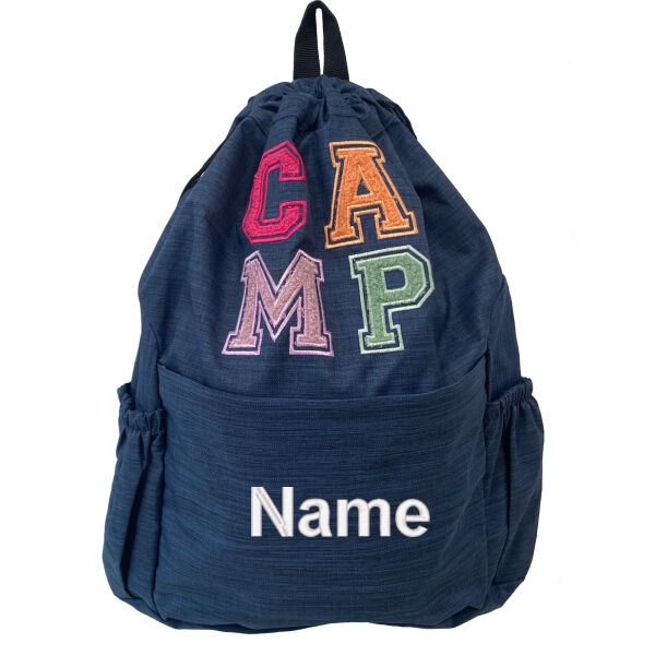 Fuzzy Letters Drawstring Bag Thumbnail