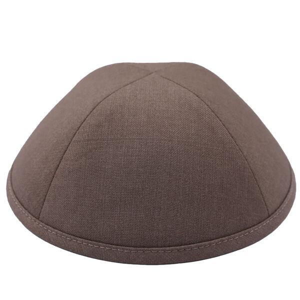 Tan on tan Plaid Suit Yarmulka Thumbnail