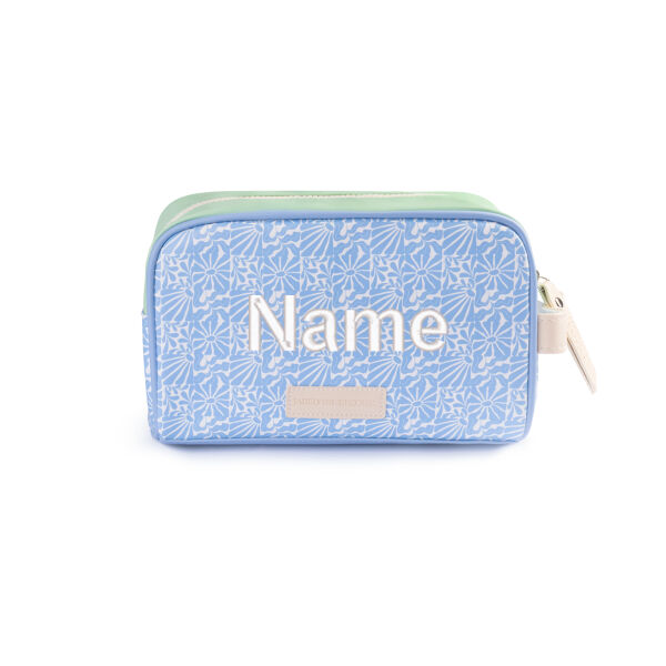 Handle Cosmetic Bag – 'stuff' Embroidered  Thumbnail